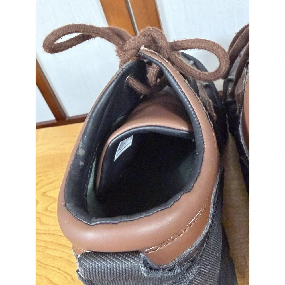 POLO RALPH LAUREN Dover Men's Boots US 7 Buckle Lace Up Rubber Duck Brown